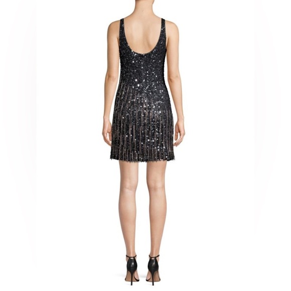 Reena Embellished Fringe Sequined Mini Dress - Picture 2 of 6